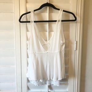Free People Vneck Flowy Cami